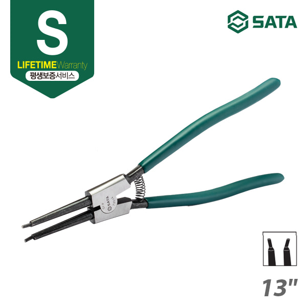사타 SATA 스냅 링 플라이어 (벌림, 직선) 13“(인치)