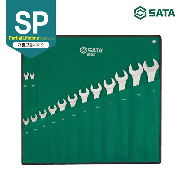 사타 SATA 콤비네이션 렌치 세트(14PCS, INCH)