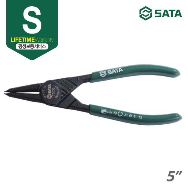 사타 SATA 스냅링 플라이어 5&quot;(인치) (0.9mm) (오므림,직선) (독일제)